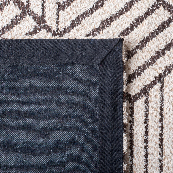 Classic Vintage Hand Woven Rug - Luxurious 60% Cotton & 35% Jute Blend for Timeless Home Decor