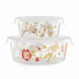 Butterfly Meadow Small Glass Food Storage Container - Set of 4
