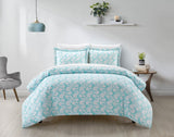 Chrisley Aqua King 3pc Duvet Set