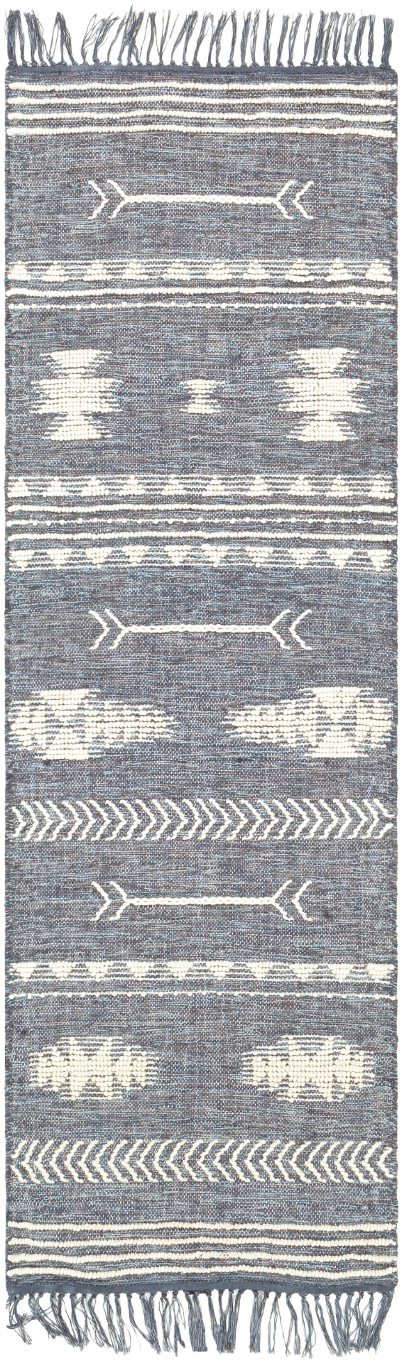 Cheyenne Naturals CNA-2301 Global Jute, Wool, Polyester Rug CNA2301-268 Aqua, Camel, Charcoal, Cream 60% Jute, 30% Wool, 10% Polyester 2'6" x 8'