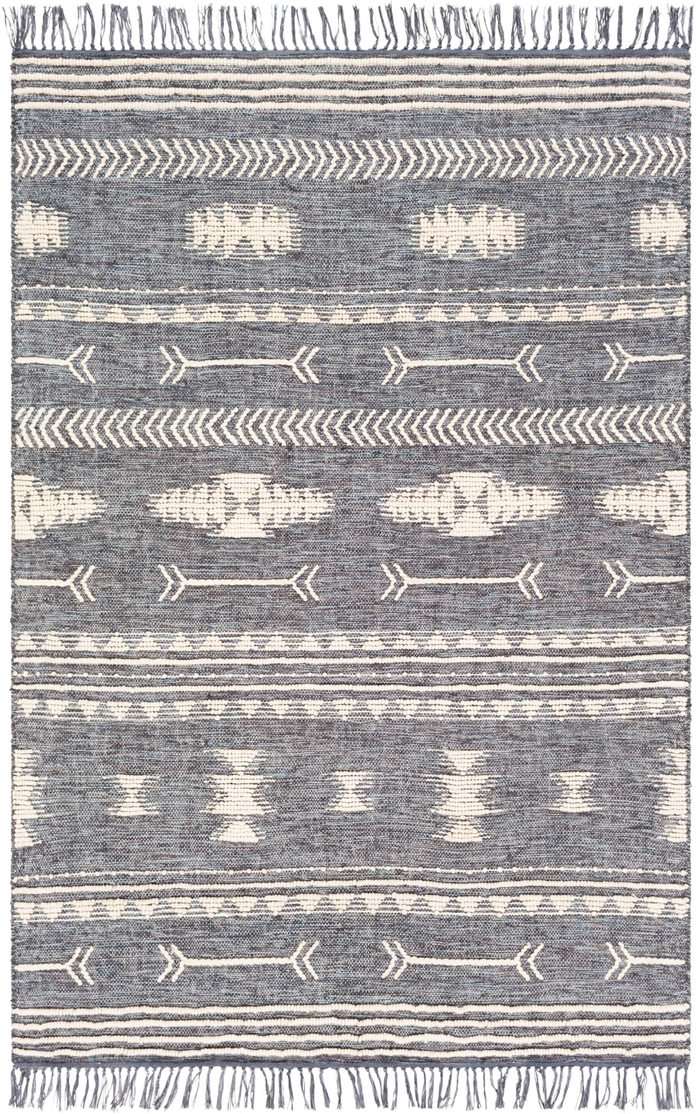Cheyenne Naturals CNA-2301 Global Jute, Wool, Polyester Rug CNA2301-810 Aqua, Camel, Charcoal, Cream 60% Jute, 30% Wool, 10% Polyester 8' x 10'