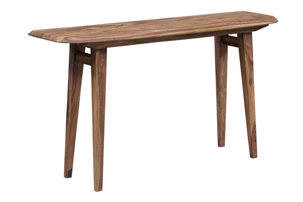 Porter Designs Fusion Solid Sheesham Wood Modern Console Table Natural 05-117-10-6742N