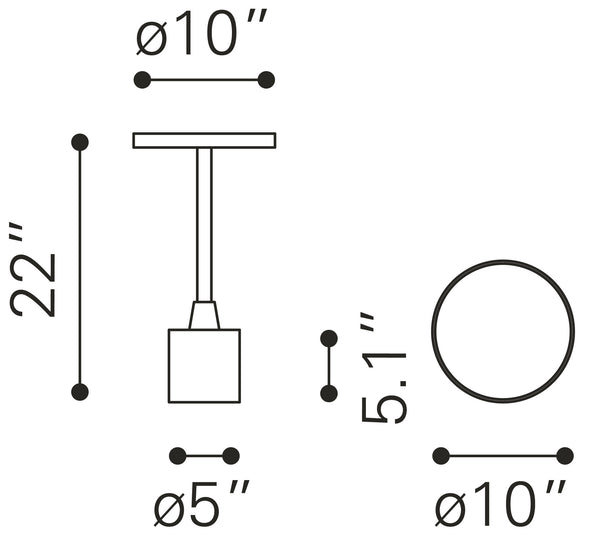 Zuo Modern Johan Marble, Iron Modern Commercial Grade Side Table White, Gold, Gray Marble, Iron