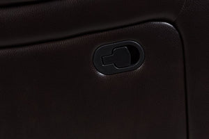 Porter Designs Ramsey Leather-Look Sectional Transitional Reclining Sectional Brown 03-112C-43-6053-KIT