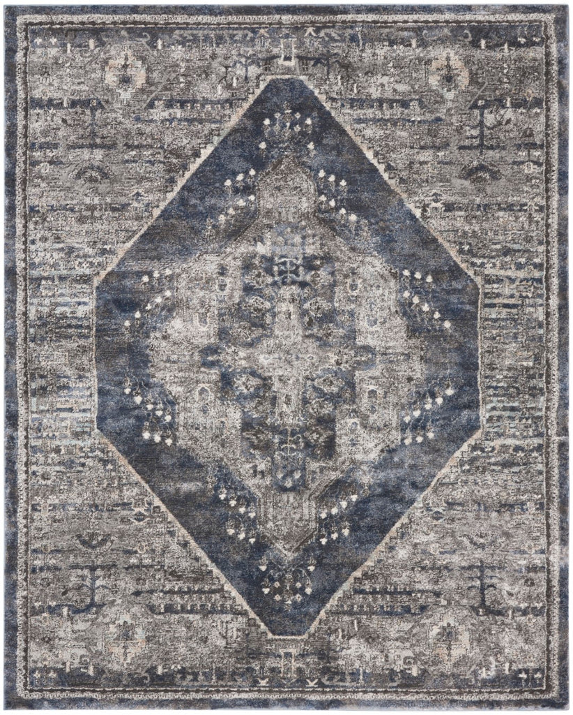 Nourison Kathy Ireland American Manor AMR02 French Country Machine Made Power-loomed Indoor only Area Rug Blue 9' x 12' 99446884015
