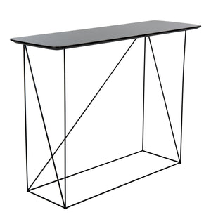 Safavieh Rylee Rectangle Console Table in Grey and Black CNS4202A 889048767607