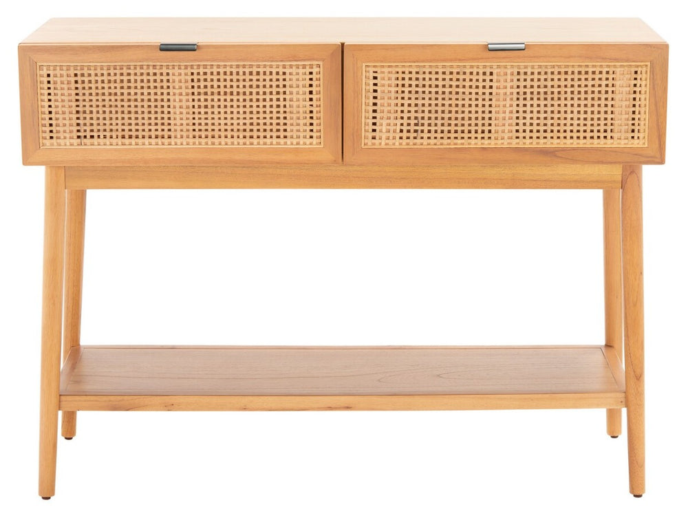 Safavieh Baisley 2 Drawer Rattan Console Table CNS5000A