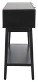 Safavieh Baisley 2 Drawer Rattan Console Table Black CNS5000B