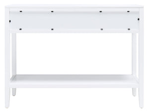 Tegan 2 Drawer Console Table White Wood CNS5001A