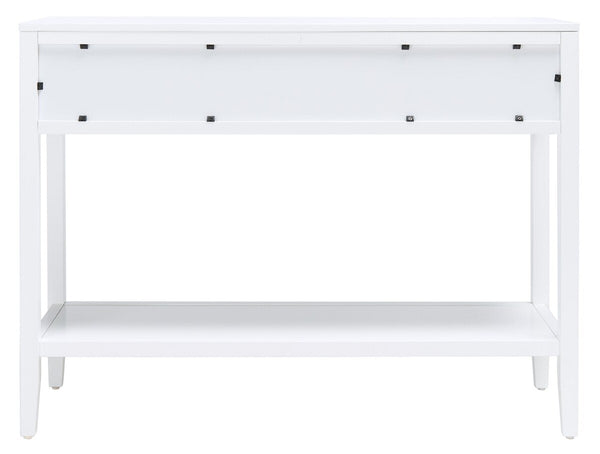 Tegan 2 Drawer Console Table White Wood CNS5001A