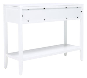 Tegan 2 Drawer Console Table White Wood CNS5001A