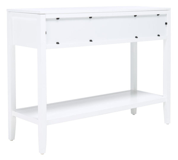 Tegan 2 Drawer Console Table White Wood CNS5001A
