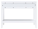 Tegan 2 Drawer Console Table White Wood CNS5001A