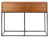 Marquise 2 Drawer Console Table Brown / Black Legs Wood CNS5002A