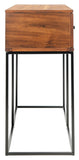 Marquise 2 Drawer Console Table Brown / Black Legs Wood CNS5002A