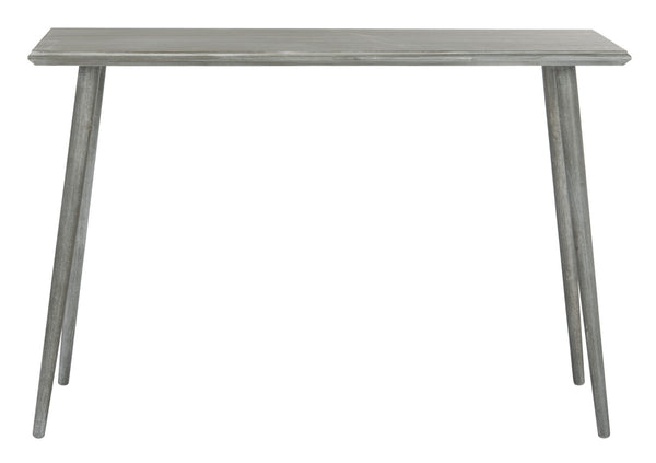 Safavieh Marshal Console Table Slate Grey Wood Water Based Paint Pine MDF CNS5700C 889048258808