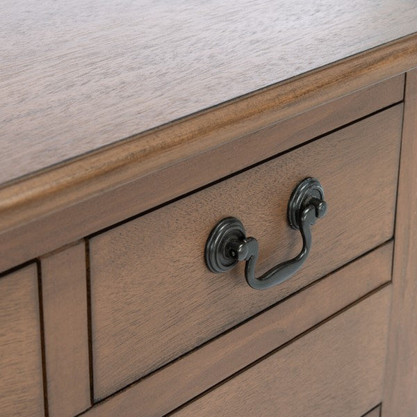 Safavieh Athena 3 Drawer Console Table Brown Wood CNS5703C