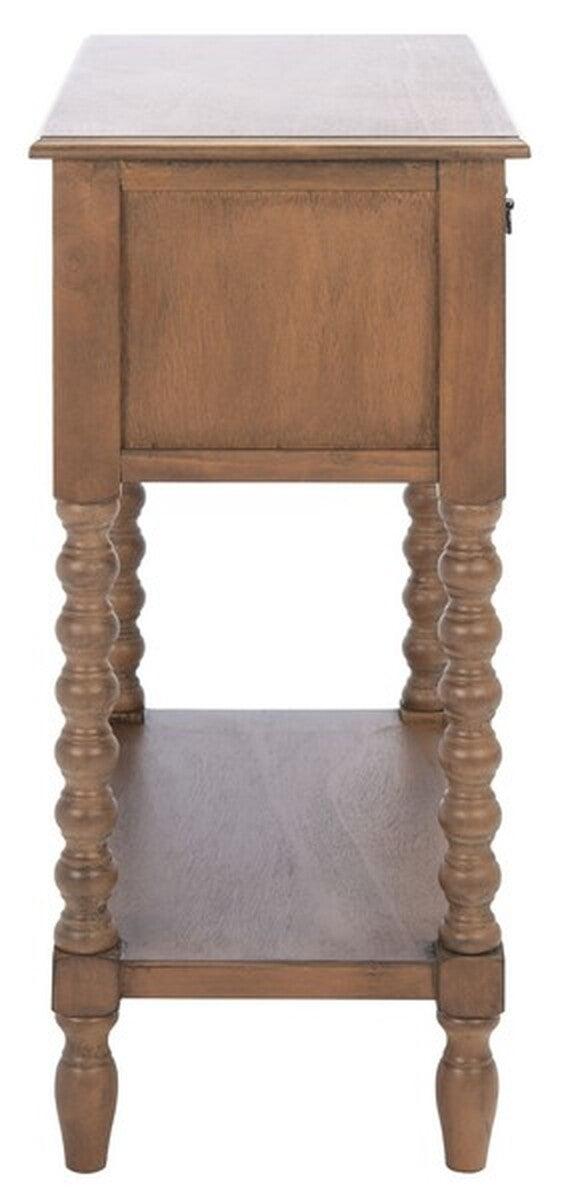 Safavieh Athena 3 Drawer Console Table Brown Wood CNS5703C