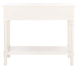 Peyton 2 Drawer Console Table Distressed White Wood CNS5704A