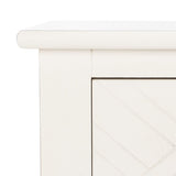 Peyton 2 Drawer Console Table Distressed White Wood CNS5704A