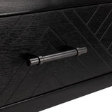 Peyton 3 Drawer Console Table Black Wood CNS5705B