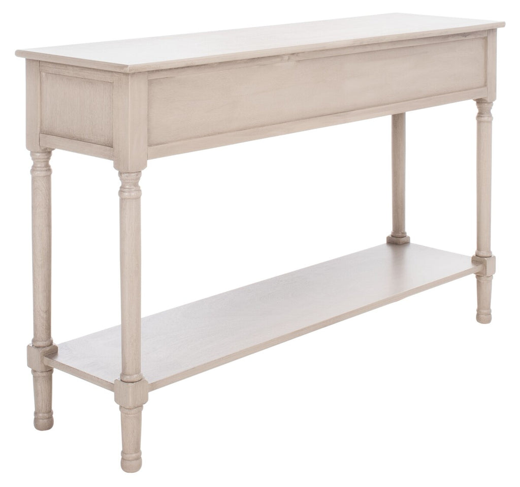 Peyton 3 Drawer Console Table Greige Wood CNS5705D