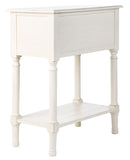 Primrose 3 Drawer Console Table Distressed White Wood CNS5707A