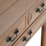 Primrose 3 Drawer Console Table Brown Wood CNS5707C