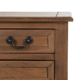 Primrose 3 Drawer Console Table Brown Wood CNS5707C