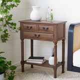 Primrose 3 Drawer Console Table Brown Wood CNS5707C