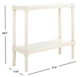 Rafiki Console Table Distressed White Wood CNS5714A