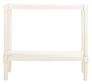 Rafiki Console Table Distressed White Wood CNS5714A