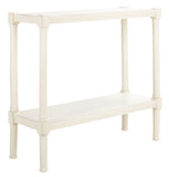 Rafiki Console Table Distressed White Wood CNS5714A