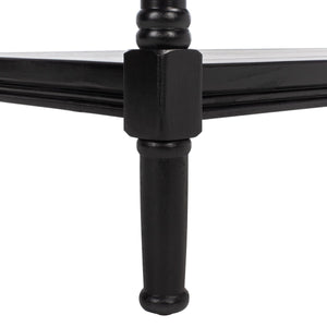 Rafiki 3 Shelf Console Table Black Wood CNS5715B