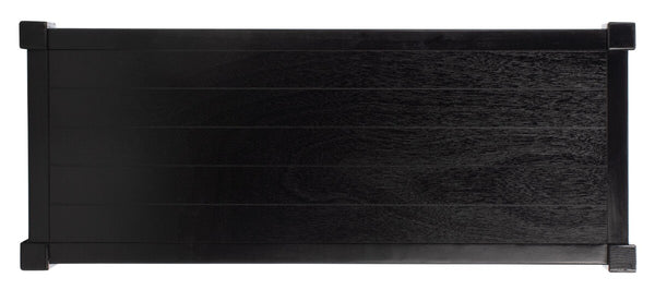 Rafiki 3 Shelf Console Table Black Wood CNS5715B