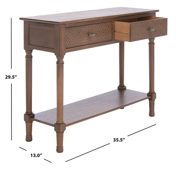 Safavieh Halton 2Drw Console Table CNS5718C