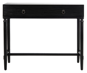 Aliyah 2Drw Console Table Black Wood CNS5729A