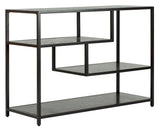 Safavieh Reese Geometric Console Table Black / Black Wood / Metal CNS6203B 889048615069