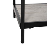 Safavieh Petra 3 Tier Console Table Beige / Black Wood / Metal CNS6204A 889048616936