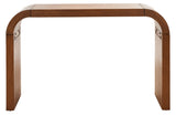Safavieh Liasonya Curved Console Table Natural Wood CNS6604A
