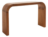 Safavieh Liasonya Curved Console Table Natural Wood CNS6604A