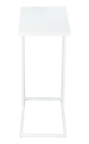 Zuo Modern Atom Iron Modern Commercial Grade Side Table White Iron
