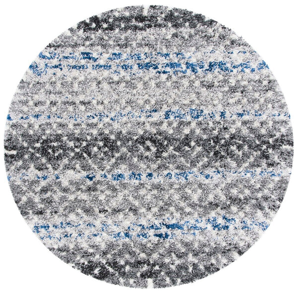 Canyon Shag 521 Shag & Flokati Power Loomed Polypropylene Pile Rug Grey / Ivory