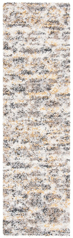 Canyon Shag 536 Shag & Flokati Power Loomed Polypropylene Pile Rug Yellow / Ivory