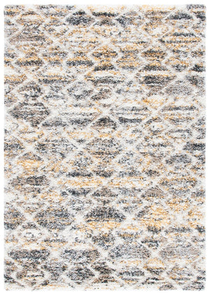 Canyon Shag 536 Shag & Flokati Power Loomed Polypropylene Pile Rug Yellow / Ivory