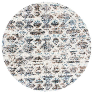 Canyon Shag 536 Shag & Flokati Power Loomed Polypropylene Pile Rug Light Grey / Ivory