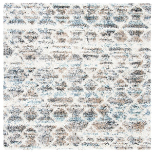 Canyon Shag 536 Shag & Flokati Power Loomed Polypropylene Pile Rug Light Grey / Ivory