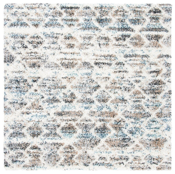 Canyon Shag 536 Shag & Flokati Power Loomed Polypropylene Pile Rug Light Grey / Ivory