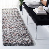 Canyon Shag 551 Shag & Flokati Power Loomed Polypropylene Pile Rug Grey / Ivory