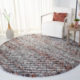 Canyon Shag 551 Shag & Flokati Power Loomed Polypropylene Pile Rug Grey / Ivory